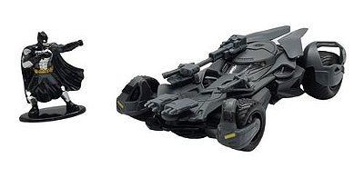 Miniatura Batmóvel Boneco Batman Justice League Metal 1:32