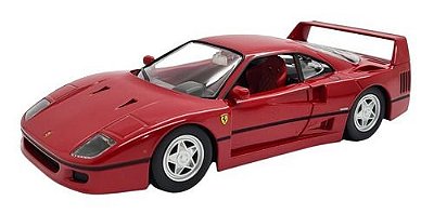 Miniatura Ferrari F40 Vermelho Metal Burago 1:24