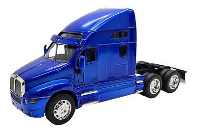 Miniatura Caminhão Kenworth T2000 Azul Metal Welly 1:32
