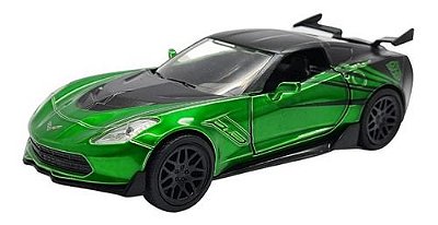 Miniatura Chevrolet Corvette Verde Transformers Jada 1:32