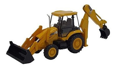 Miniatura Caminhão Trator Jcb 3cx-4t Carregadeira Metal 1:87