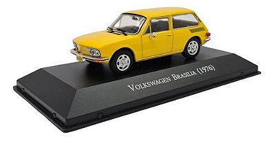 Miniatura Volkswagen Brasilia 1976 Amarelo Metal 1:43