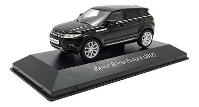 Miniatura Land Rover Range Rover Evoque Preto Metal 1:43