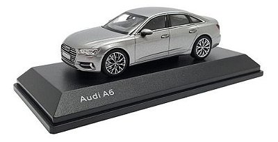 Miniatura Audi A6 Cinza Metal Escala 1:43