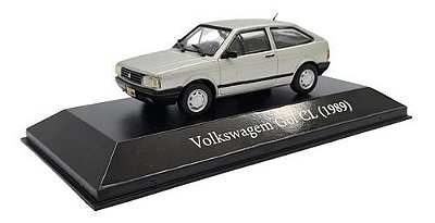 Miniatura Volkswagen Gol Cl 1989 Prata Metal 1:43