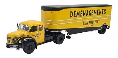 Miniatura Caminhão Articulado Carreta Berliet Tlr 8 1:43