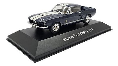 Miniatura Shelby Gt500 1967 Azul Coleção American Nº 01 1:43