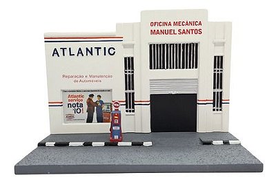 Miniatura Diorama Posto Atlantic Coleção Inesquecíveis 1:43