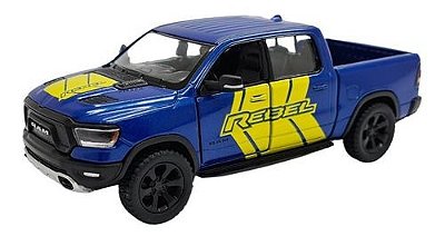 Miniatura Dodge Ram 1500 Rebel 2019 Azul Metal 1:46