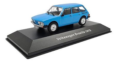 Miniatura Coleção Volkswagen Nº33 Brasilia 1975 Azul 4p 1:43