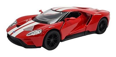 Miniatura Ford Gt 2017 Vermelho Metal Kinsmart 1:38