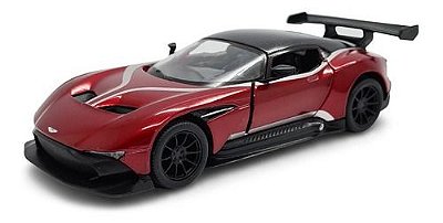 Miniatura Aston Martin Vulcan Bordô Metal Kinsmart 1:38