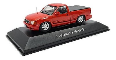 Miniatura Chevrolet S10 1995 Rebaixado Vermelho 1:43