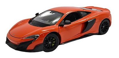 Miniatura Mclaren 675 Lt Laranja Metal Welly 1:24
