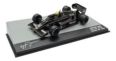 Miniatura Fórmula 1 F1 Ayrton Senna Lotus 98t 1986 1:43