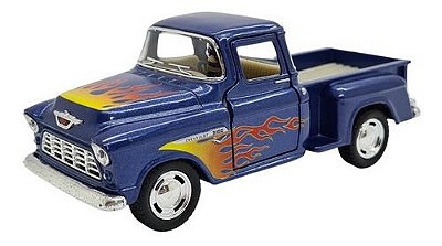 Miniatura Chevrolet Chevy Stepside 1955 Fire Metal 1:32