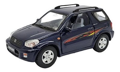 Miniatura Toyota Rav4 Azul Metal Kinsmart 1:32
