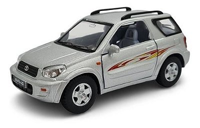 Miniatura Toyota Rav4 Prata Metal Kinsmart 1:32