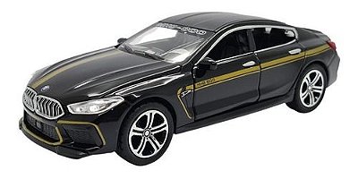 Miniatura Bmw M8 Mh8 800 Preto Acende Luz/som 1:32