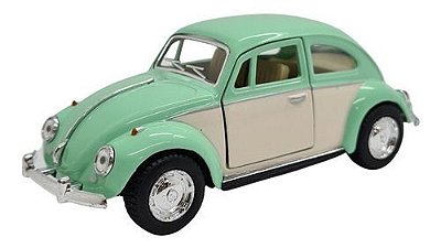 Miniatura Volkswagen Fusca 1967 2 Cores Kinsmart Metal 1:32