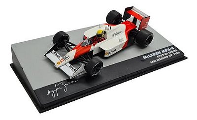 Miniatura Fórmula 1 F1 Ayrton Senna Mclaren Mp4/4 1988 1:43