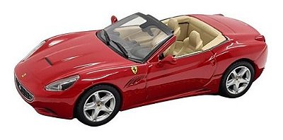 Miniatura Ferrari California Conversível Vermelho Metal 1:43