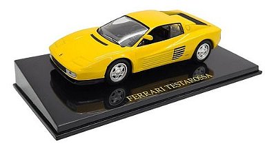 Miniatura Ferrari Testarossa Amarelo Metal 1:43