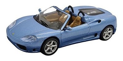 Miniatura Ferrari 360 Spider Azul Metal 1:43