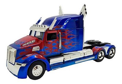 Miniatura Caminhão Optimus Prime Transformers Jada 1:24