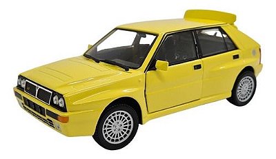 Miniatura Lancia Delta Integrale Hf Amarelo Metalburago 1:24