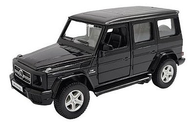 Miniatura Mercedes Benz G63 Amg Preto Metal 1:38