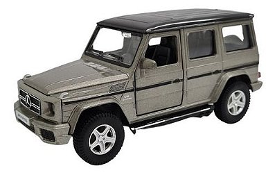 Miniatura Mercedes Benz G63 Amg Cinza Metal 1:38