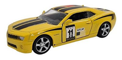 Miniatura Chevrolet Camaro Racing Amarelo 1:38