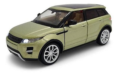 Miniatura Land Rover Evoque Verde Acende Luz E Som 1:32