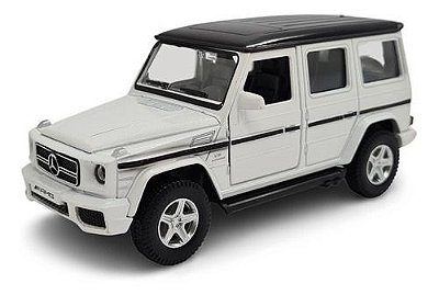 Miniatura Mercedes Benz G63 Amg Branco Metal 1:38