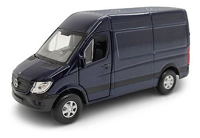 Miniatura Mercedes Benz Sprinter Furgão Azul 1:38