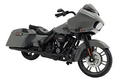 Miniatura Moto Harley Davidson Cinza Serie 37 1:18
