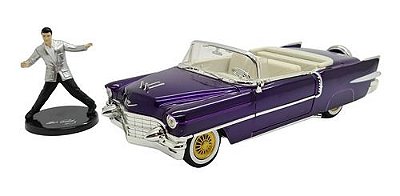 Miniatura Cadillac Eldorado 1956 Elvis Presley C/boneco 1:24
