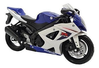 Miniatura Moto Suzuki Gsx-r1000 Azul Metal 1:12