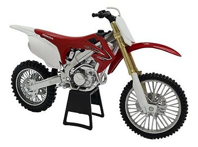 Miniatura Moto Honda Crf 450 R Vermelho Metal 1:12