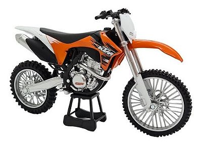 Miniatura Moto Cross Ktm 350 Sx-f Laranja Metal 1:12