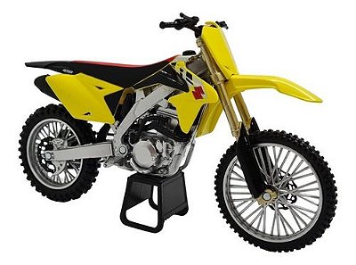 Miniatura Moto Suzuki Rm-z450 Amarelo Metal 1:12