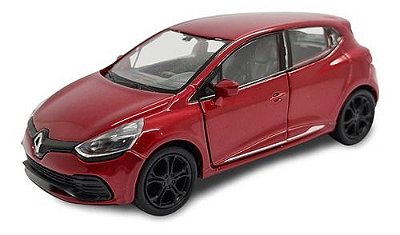 Miniatura Renault Clio Rs Bordô Metal 1:36
