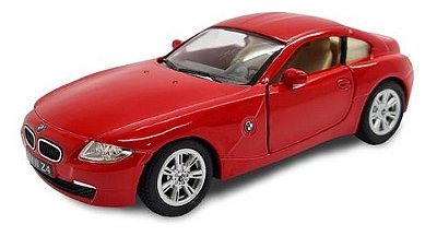 Miniatura Bmw Z4 Coupe Vermelho Metal Kinsmart 1:32