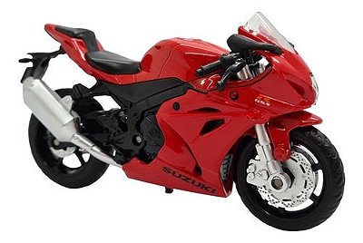 Miniatura Moto Suzuki Gsx R1000 2018 Vermelho Metal 1:18