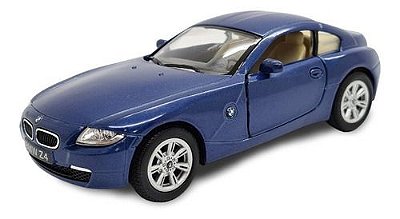 Miniatura Bmw Z4 Coupe Azul Metal Kinsmart 1:32