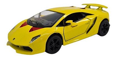 Miniatura Lamborghini Sesto Elemento Amarelo Metal 1:38