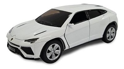 Miniatura Lamborghini Urus Branco Metal Kinsmart 1:38