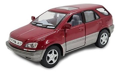 Miniatura Lexus Rx300 Vermelho Metal 1:36