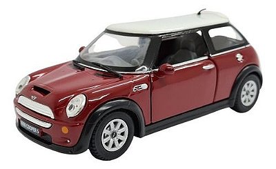 Miniatura Mini Cooper S Bordo Metal 1:28